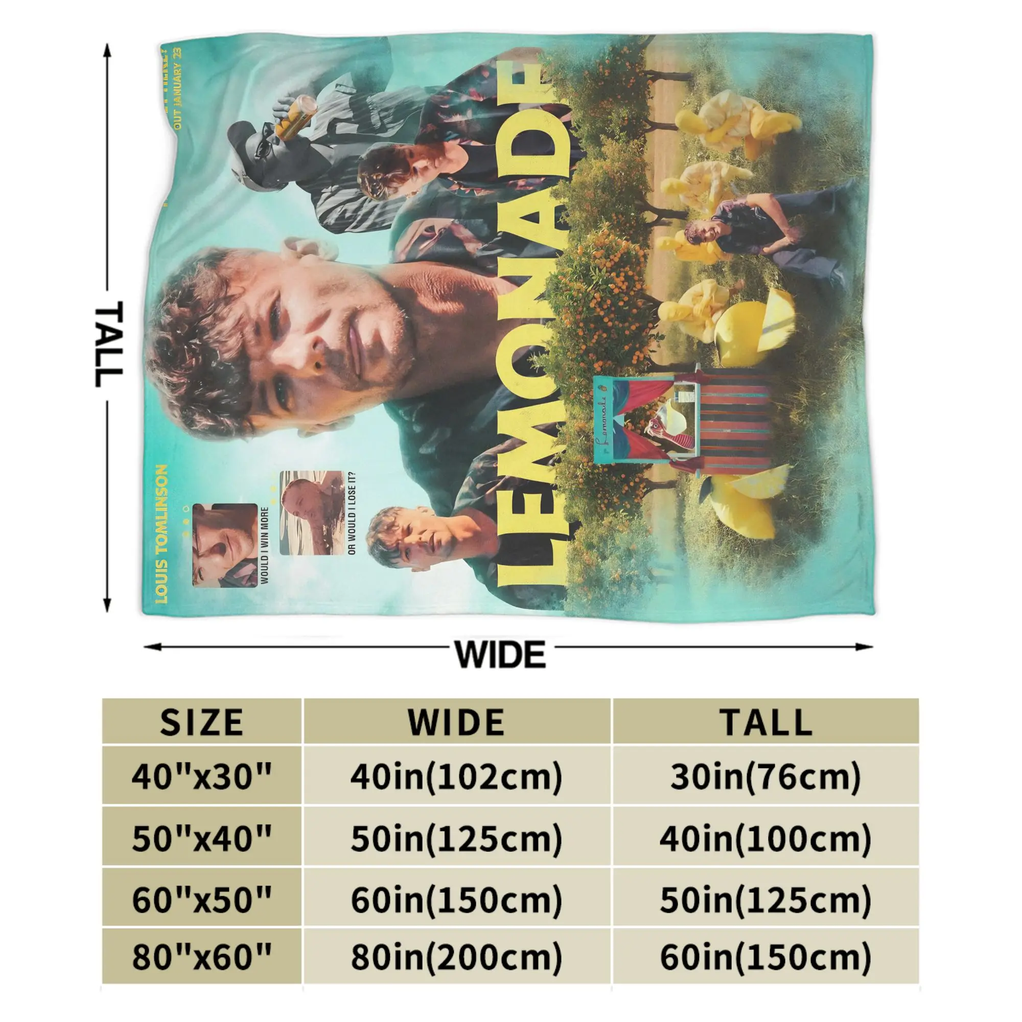 لويس توملينسون عصير الليمون كيف حصلت هنا جولة حول العالم 2026 بطانية الفانيلا لينة الدافئة رمي بطانية لغطاء السرير المفرش #4