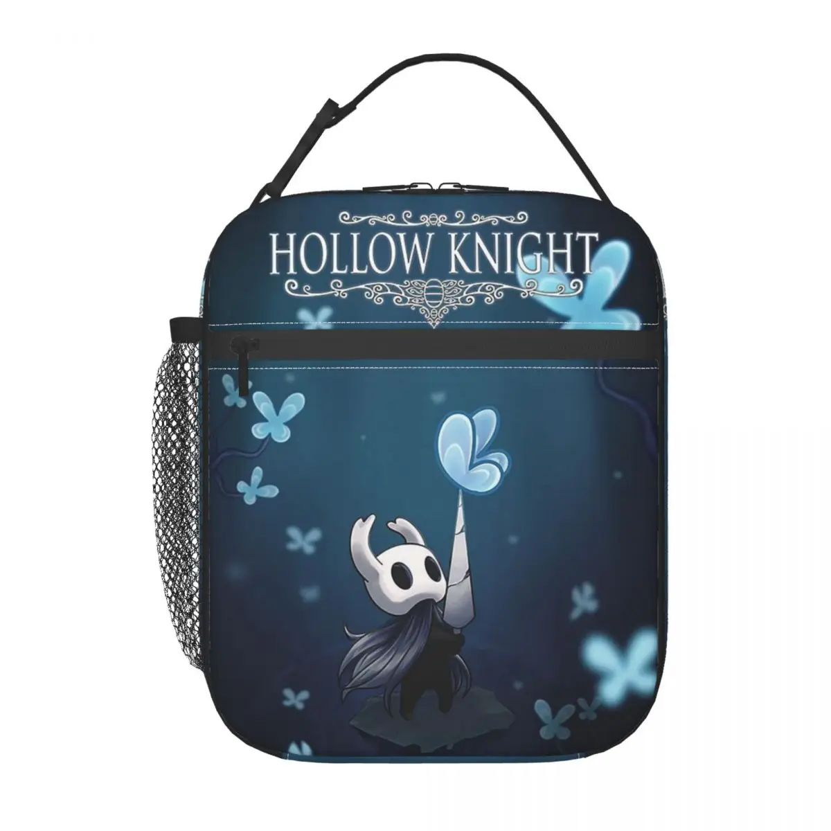 

Изолированная сумка для обеда Hollow Knight Indie Game для женщин и детей, портативные контейнеры для еды, термосумка для обеда