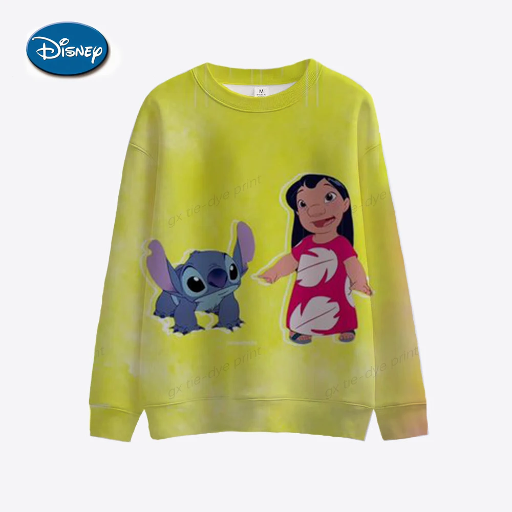 Funny Y2k Christmas Sweatshirt Lilo Stitch Disney Cartoon Hoodies Women Cute Stitch Anime Manga Hoody Female Clothes