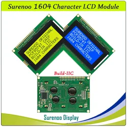 1604 16X4 164 Serail IIC I2C Parallel Character LCD Module Display Screen LCM Blue White LED Backlight Build-in PCF8574T PCF8574