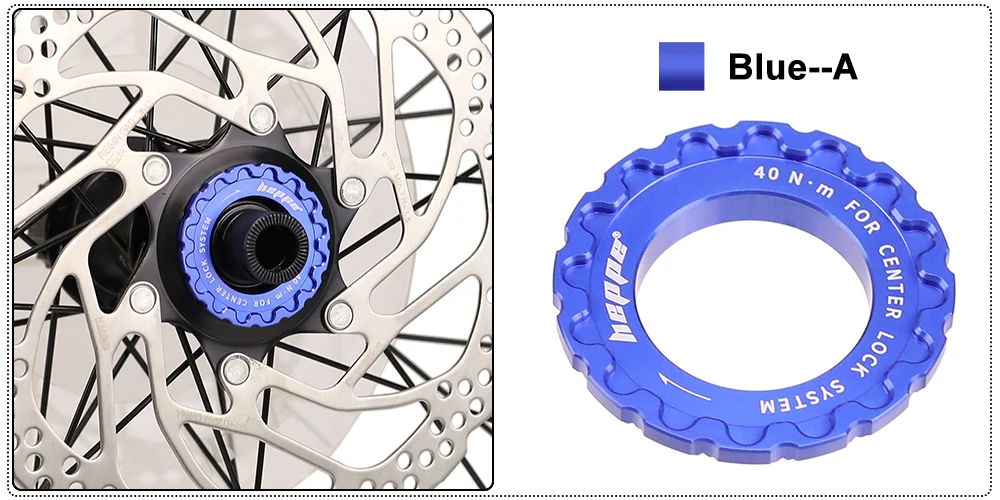 HEPPE Fahrrad Center Lock Scheibenbremssicherungsring Fahrrad Center Lock Scheibenbremssicherungsring Laufradnabe Rotor-Sicherungsring 7075 Aluminiumlegierung – Detail 13