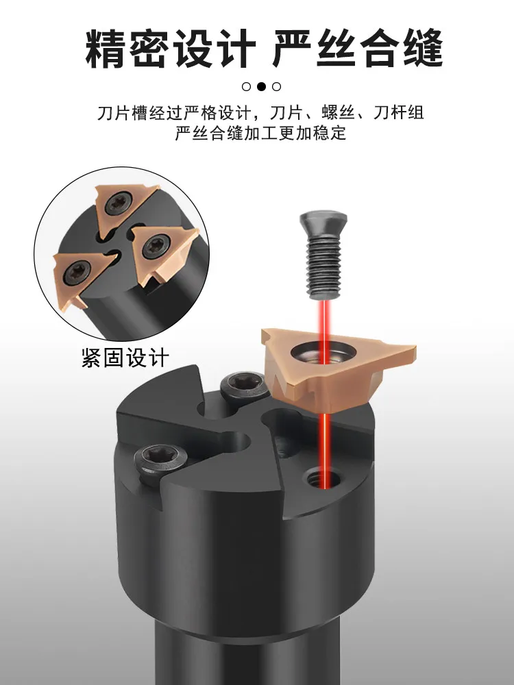 3pieces SMP05 shallow groove milling blade CNC groove milling cutter CNC card spring groove milling cutter insert