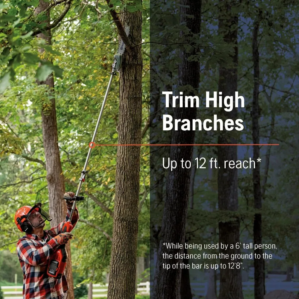 منشار كهربائي Husqvarna 330iKP، 10 بوصة مع بطارية وشاحن 4Ah