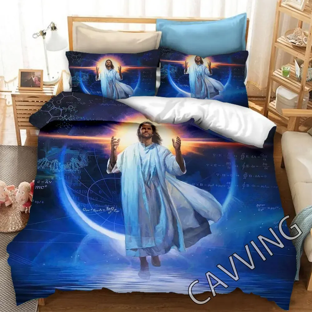 Jesus 3D Printed Bedding Set Duvet Covers & Pillow Cases Comforter Quilt Cover (US/EU/AU Sizes)  H03