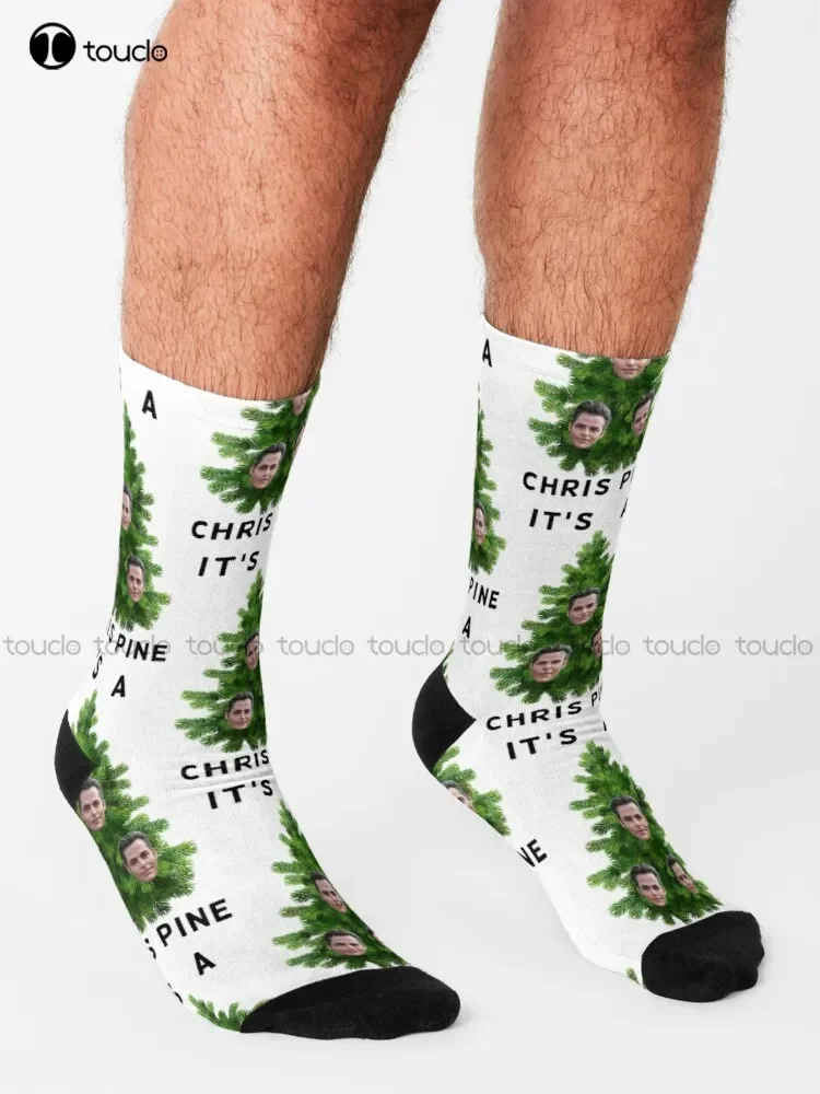 It'S A Chris Pine Socks Softball Socks Personalized Custom Unisex Adult Teen Youth Socks 360° Digital Print Fashion New