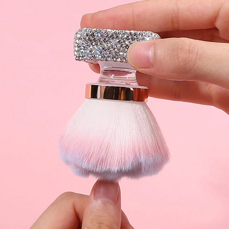 Herramienta para uñas a prueba de polvo, cepillo de limpieza profesional, colorete de polvo, rosa de maquillaje, accesorios de cepillos para uñas