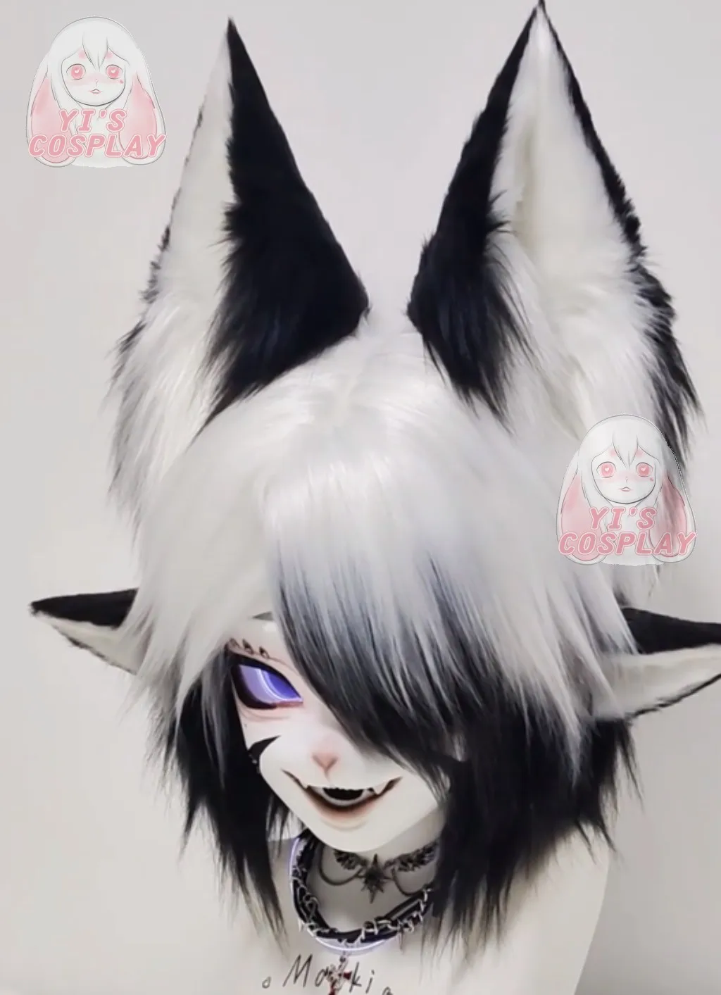 Yis cosplay Custom Furry head Kigurumi Head Cosplay Kemono Fursuit Handmade Headsets Beast Customized Fursuit Kemono Head