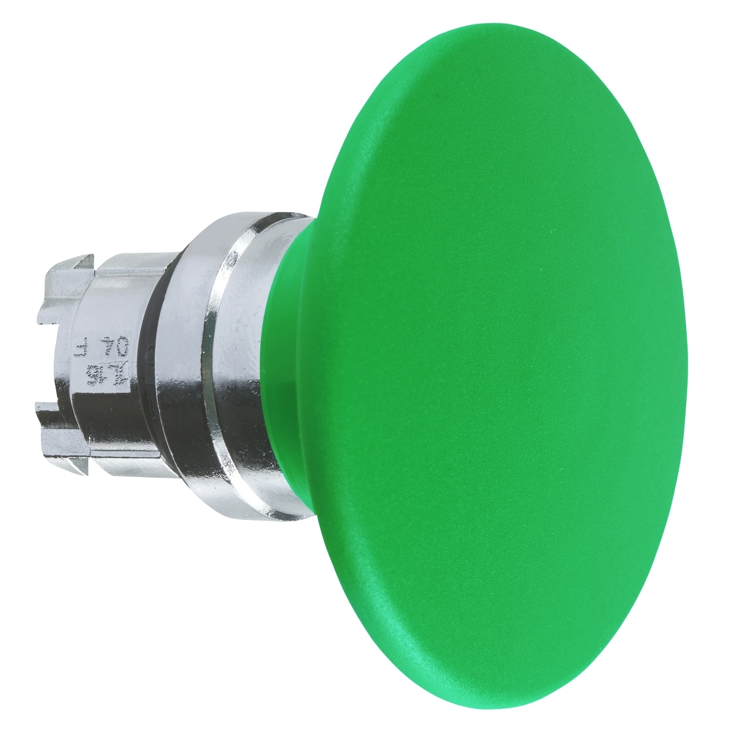 ZB4BR3 Head for non illuminated pushbutton, Harmony XB4, mushroom 60mm, metal, green, 22mm, spring return