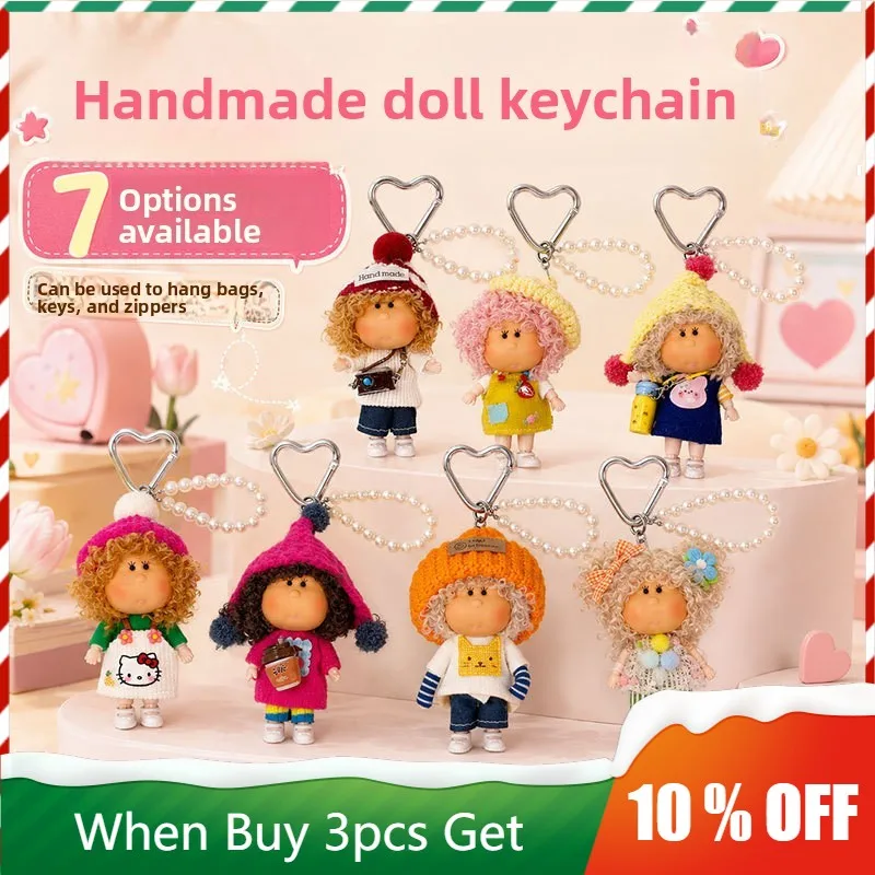 

Cute Potato Doll Keychain Handmade Clay Doll Outfit Bag Accessories New DIY Trendy Toy Nice Birthday Gift Anime Acg Decoration