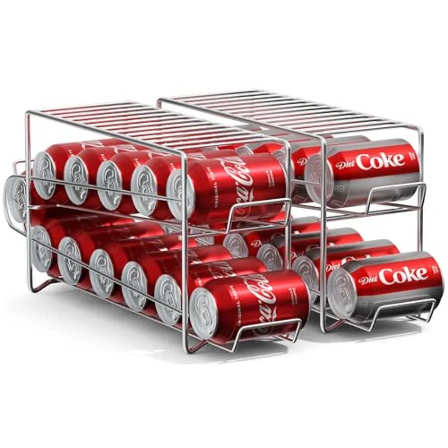 

Soda Can Rack Beverage Dispenser Can Dispenser Organizer for Refrigerator