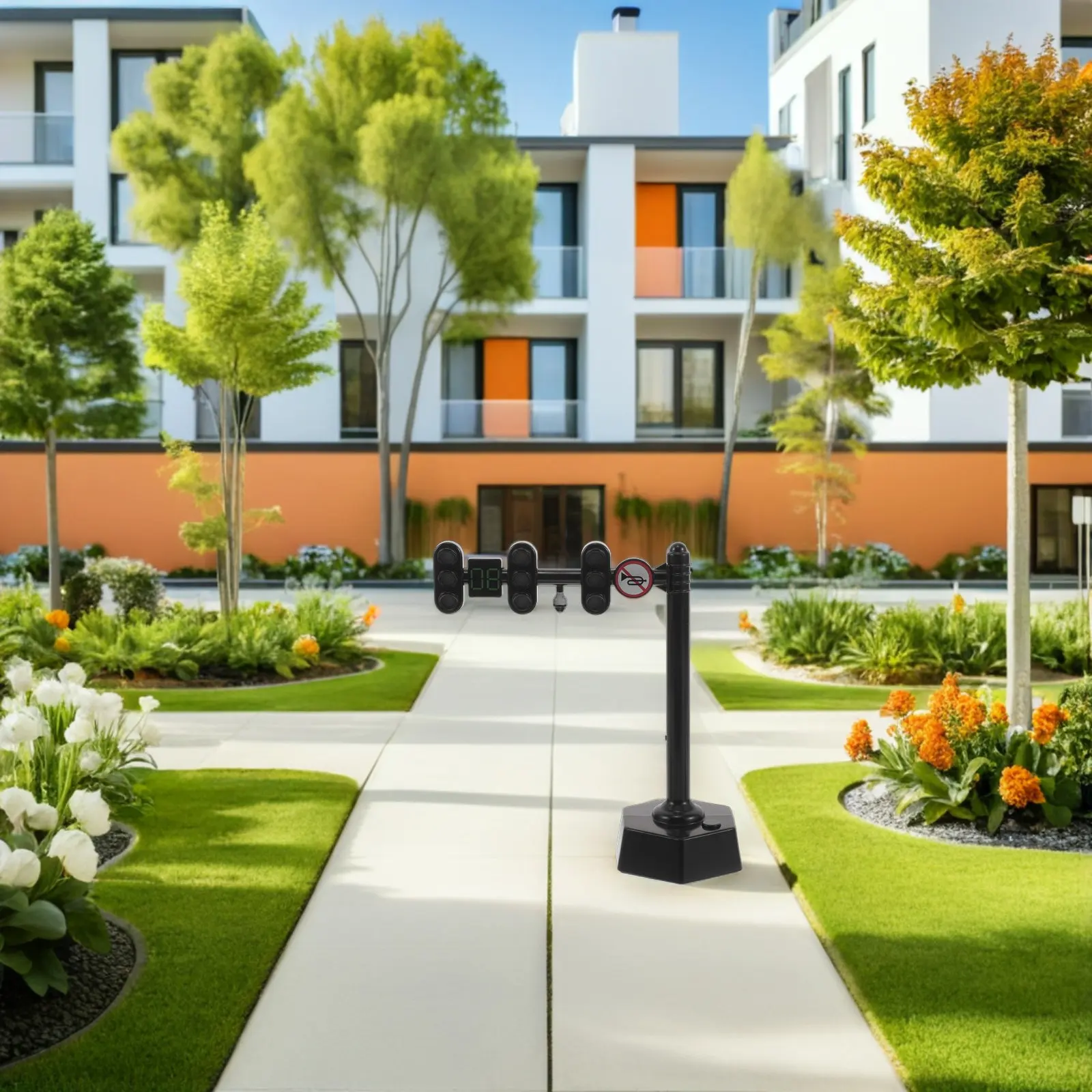 

Реалистичный светодиодный светофор с звуковыми эффектами и автоматической сменой цвета для детских развивающих игр - Декор для песочницы