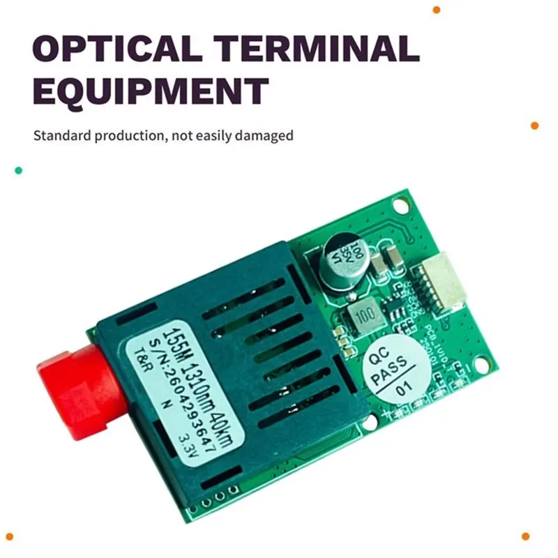 Voltvibe-SBUS/CRSF UART 40KM TTL Optical Transceiver Module FC Interface Fiber Communication Terminal Equipment TX