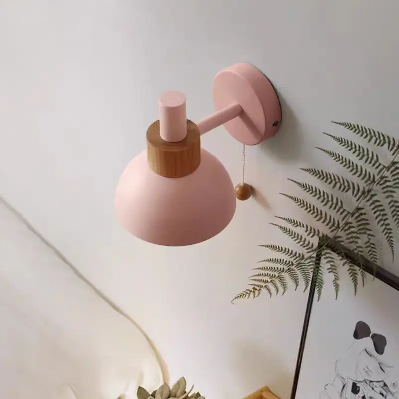 

French Pastoral Style Wall Lamps Bedroom Bedside Decoration Luminaires Living Room Restaurant Teahouse Indoor LED Wall Sconces
