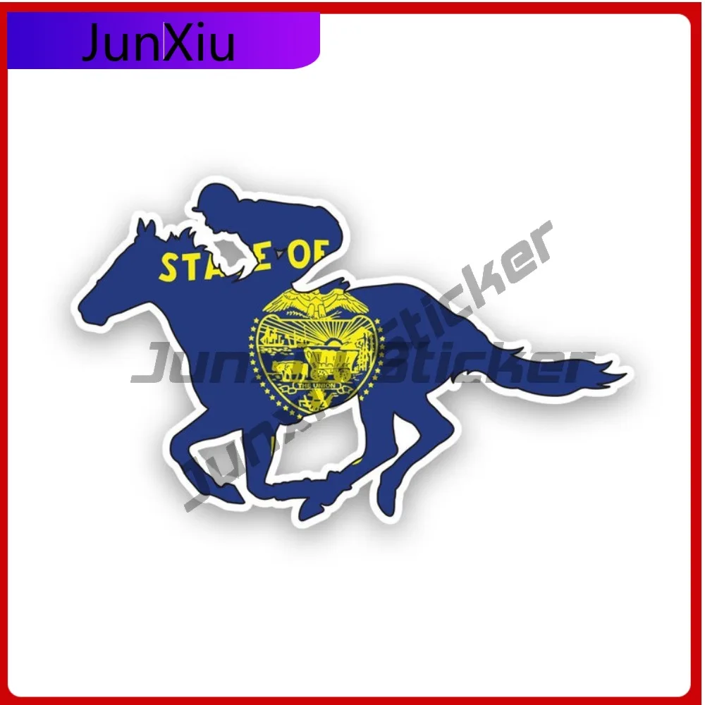 

Oregon Or Horse Scratch Resistant Fade Resistant Racing For Car Window Bumper Truck Easy Apply Removable Decal Waterproof