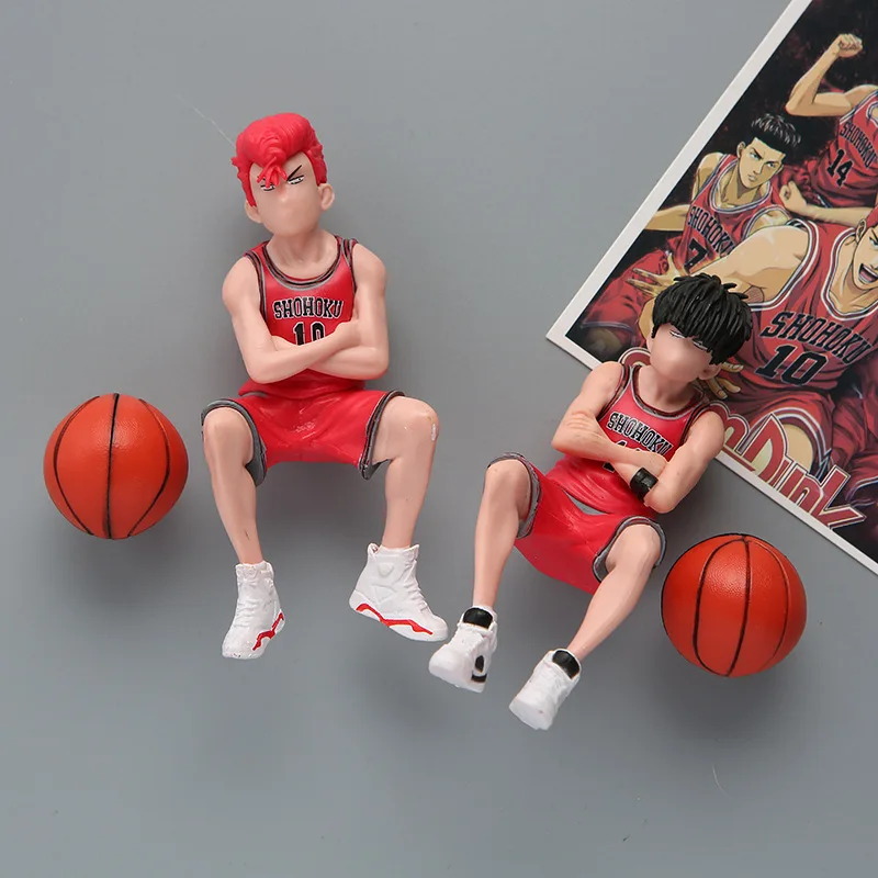 Slam Dunk Action Figure Fridge Magnet Kaede Rukawa Sakuragi Hanamichi Figurine Model Doll Decoration Toy Kids Christmas Gift