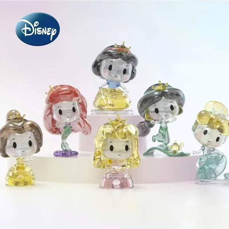 Disney's New Original Snow White Girls Toys Puzzle Crystal Building Blocks High Quality Cartoon DIY Desktop Ornaments Adult Toys