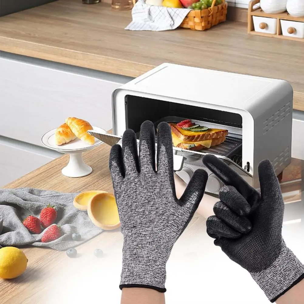 Anti-slip Microwave 1 Pair Glove 500/800 Degrees Celsius Gloves Woodworking Supplies Heat Resistance BBQ BBQ Gloves Woodworking