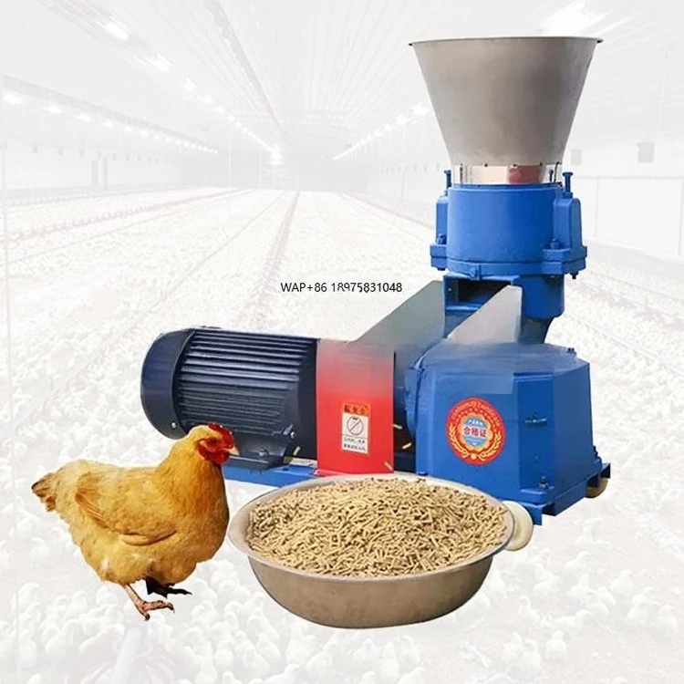 

Livestock breeding Cattle and sheep straw feed pelletizer Small pellet feed pulverizer 1000 chickens 50 Cattle farm