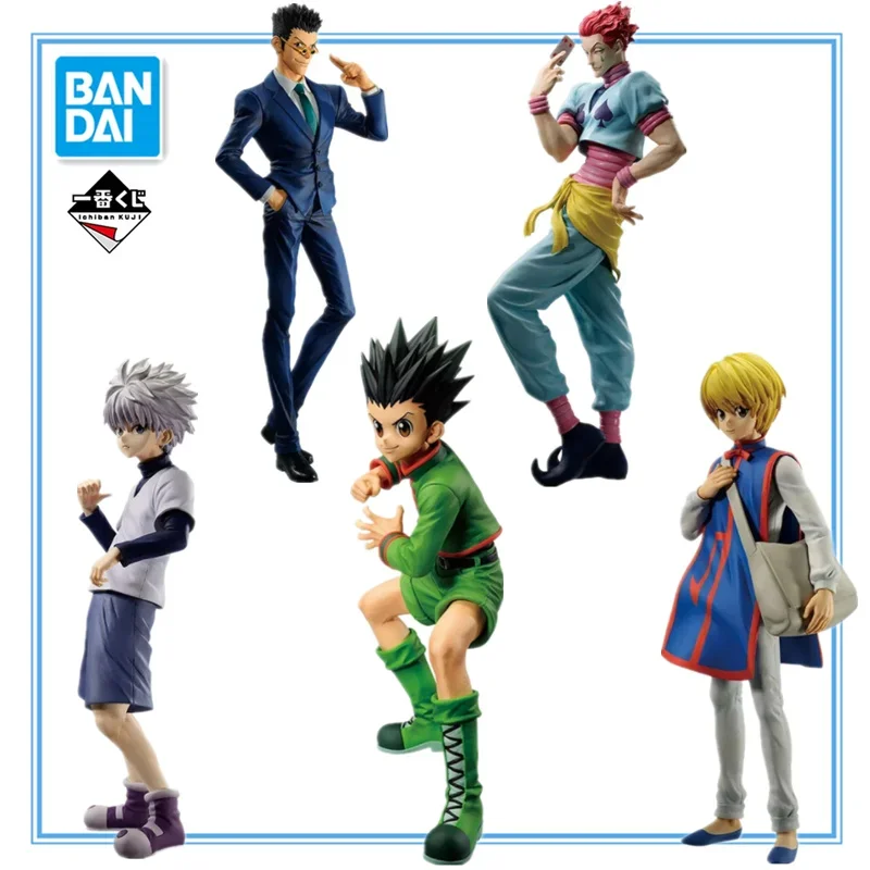 

BANDAI Ichiban KUJI Hunter×Hunter Gon Freecss Killua Zoldyck Kurapika Leorio PaladiKnight Hisoka PVC Anime Action Figures Toy