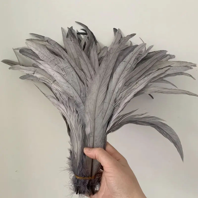 Hahnenschwanzfeder, 100 Stück, Rot, Schwarz, alle Größen, DIY-Feder, Kleidung, Schmuck, Accessoires, Hochzeitszubehör, Leistung erforderlich – Detail 5
