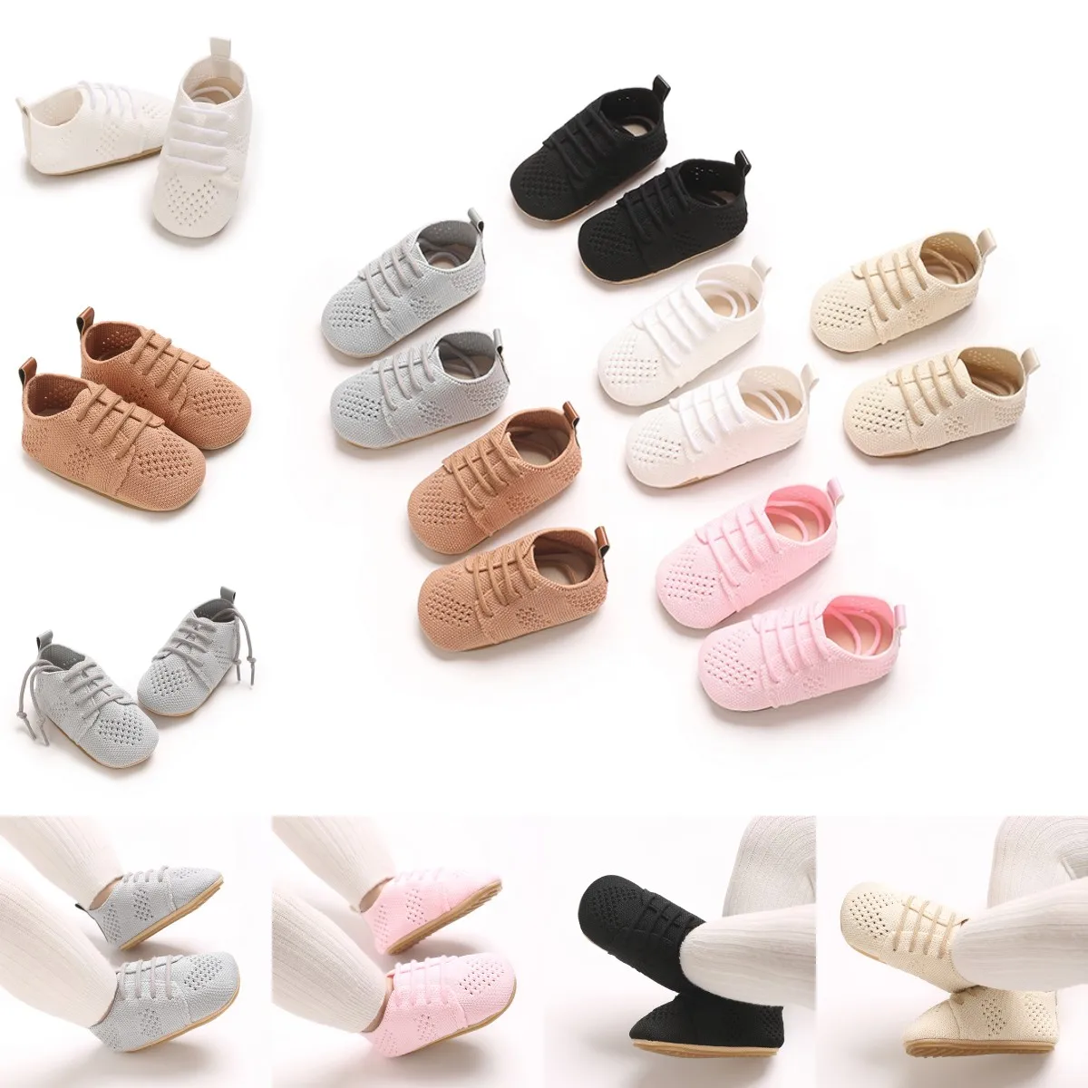 

Ventilate Tie one's shoes Fashion Summer Sandal Infant Boy Girl Shoes Rubber Soft Sole Non-Slip Toddler First Walker Baby Crib