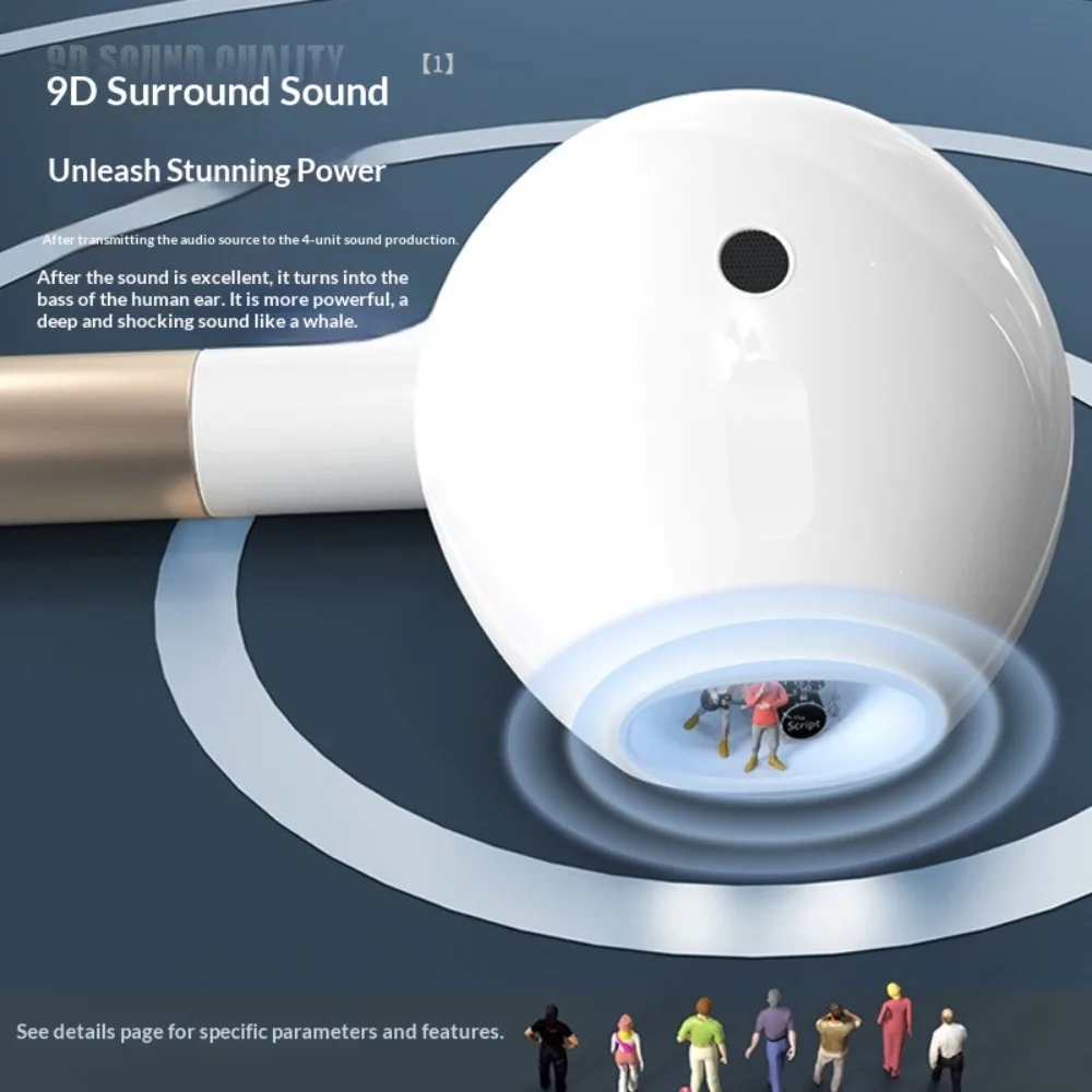 Neck-hung Bluetooth Headphones 2025 New Version Noise Cancellation Ultra-Long Battery Life Imperceptible Wearing Non-In-Ear Slee view 3