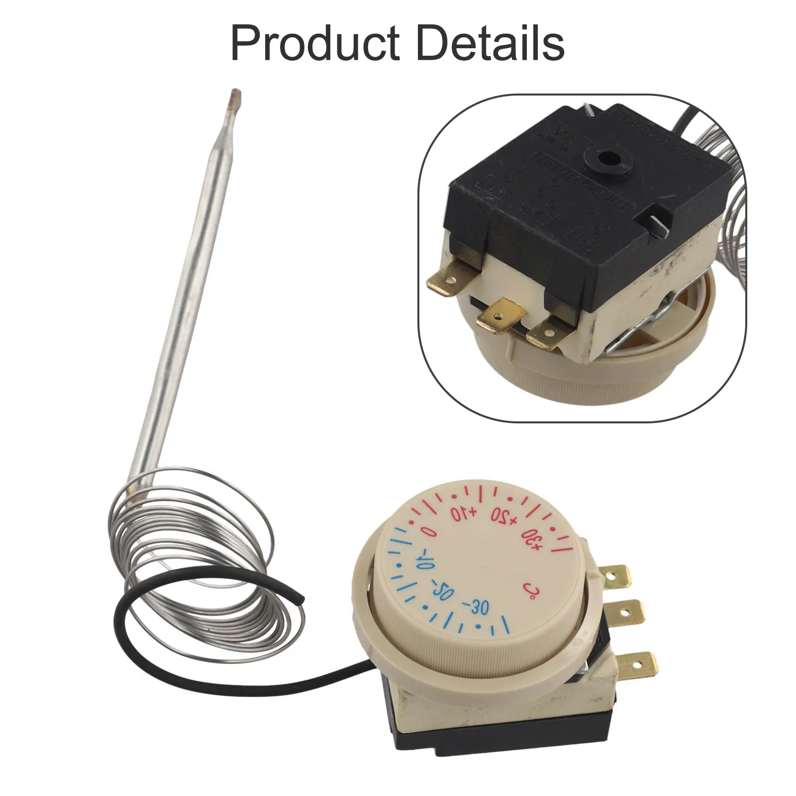 Простая установка, механический поворотный термостат, точное охлаждение для холодильников, механический дизайн, как показано на рисунке