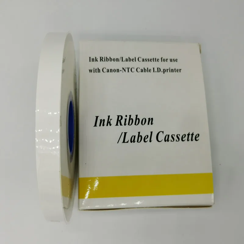 

10 PCS Canon sticker TM-1109Y/W Replacement Core 9mm Yellow And White Label Paper