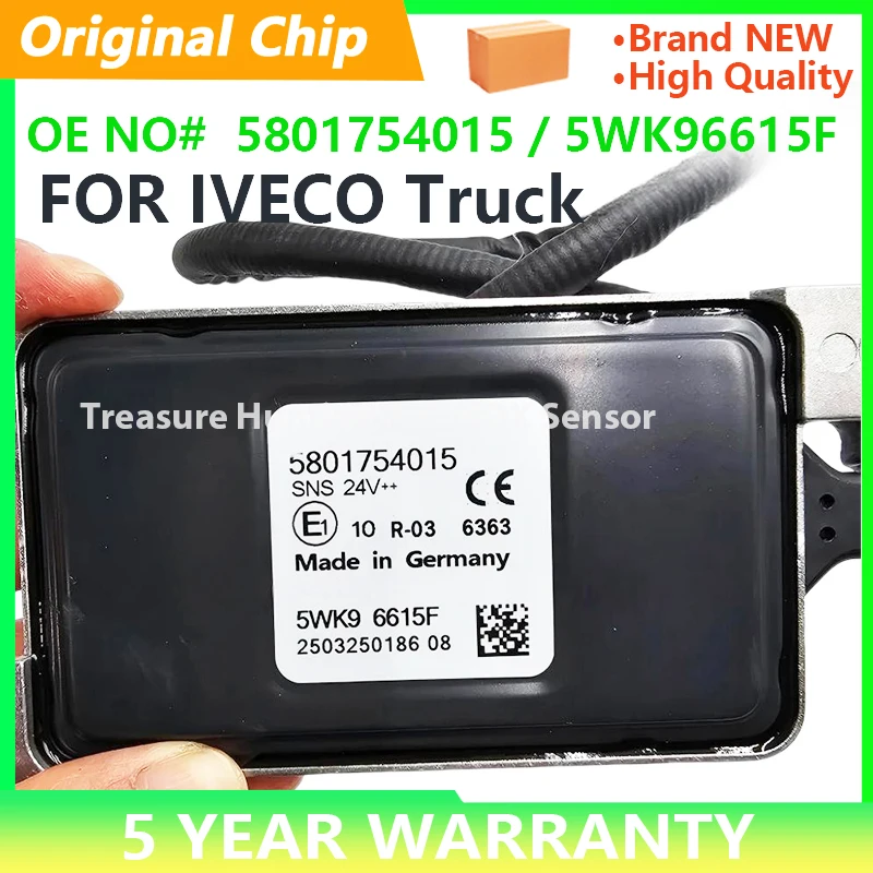 Sensor de Nitrogênio e Oxigênio NOx 24V para Caminhão IVECO Euro Cargo 5WK9 6615F 5WK96615F 5801754015