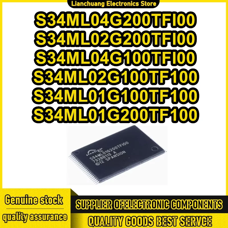 

5 шт. S34ML04G200TFI00 S34ML02G200TFI00 S34ML04G100TFI00 S34ML02G100TF100 S34ML01G100TF100 S34ML01G200TF100 TSOP-48 IC Новый