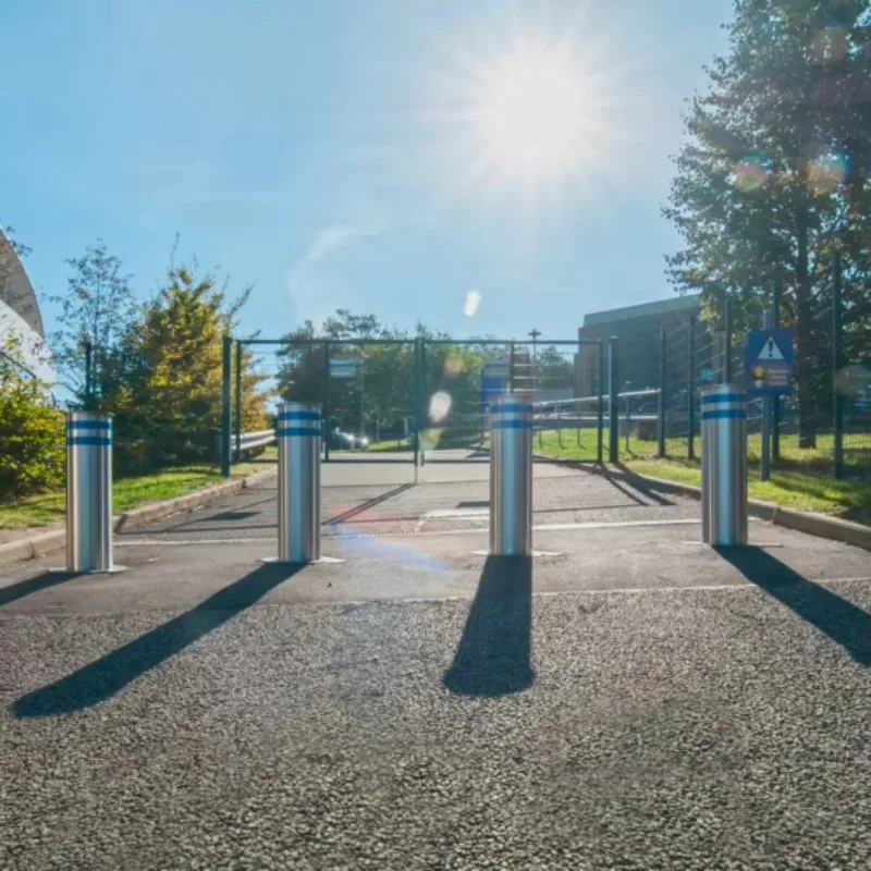 

Anti Theft Car Post Parking Lot Bollards Security Access Control Reader Bollards Stainless Steel Bollards With Lights