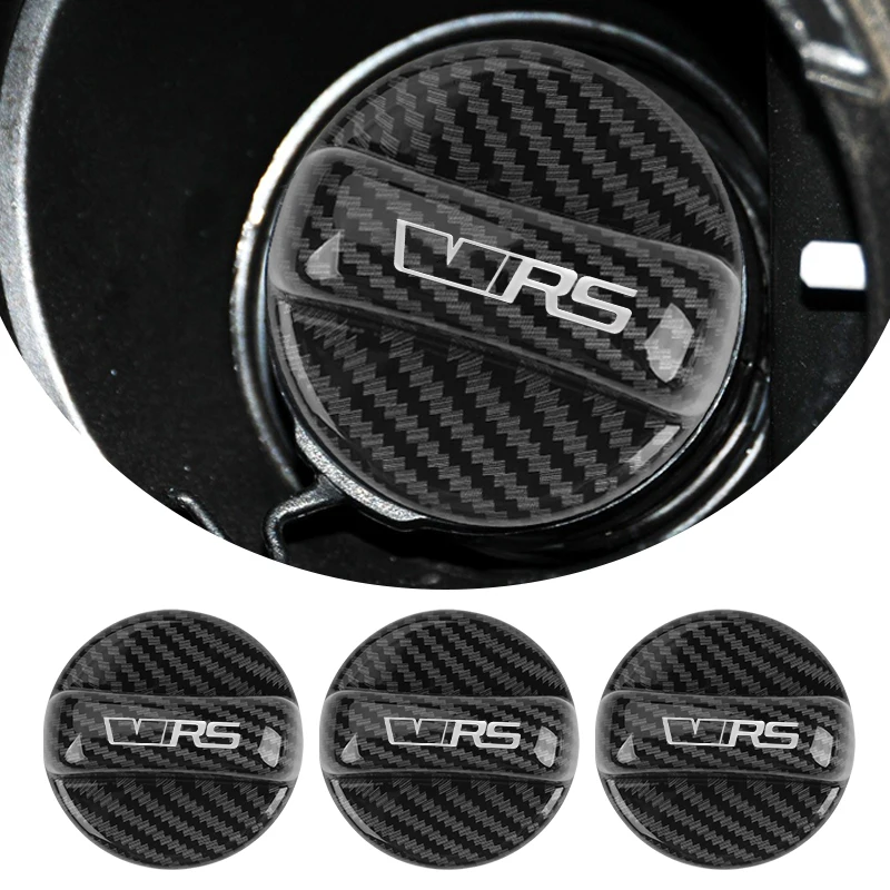 Car Fuel Tank Cap Carbon Fiber Petrol Box Cover Accessories For Skoda VRS Octavia A5 A4 RO Kodiaq Elroq Kylaq Kamiq Enyaq view 2