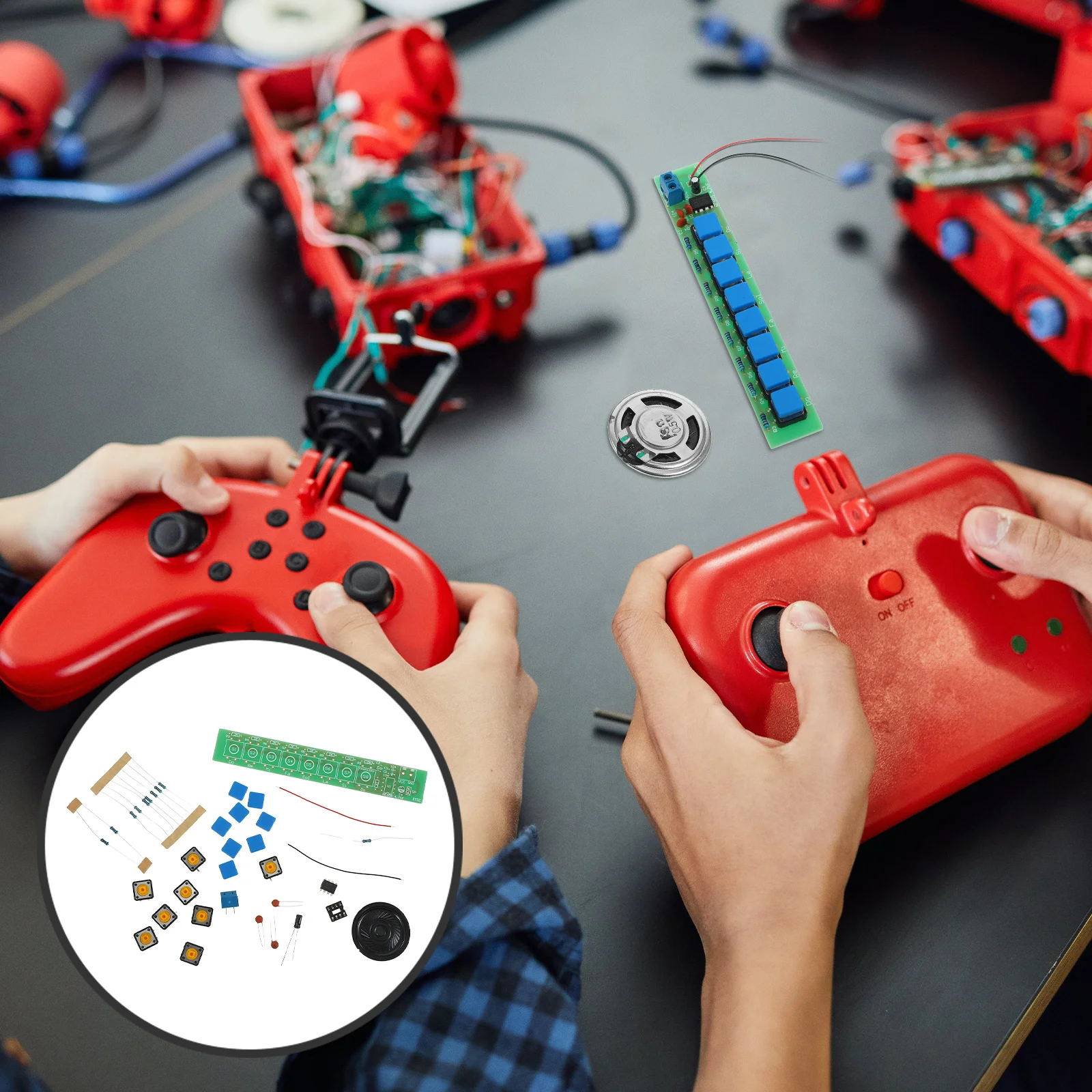 1Set البيانو الإلكتروني لتقوم بها بنفسك عدة Ne555 8-ملاحظة مشروع لحام لأداة الموسيقى بناء التعلم عن طريق ضبط المقاومة