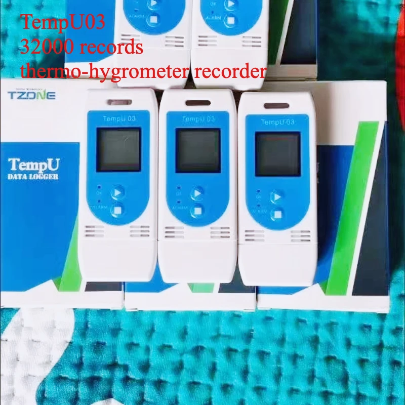 10PCS Tzone TempU03 Termohigrómetro USB con Registrador de Datos Tzone TempU Registrador de Temperatura y Humedad