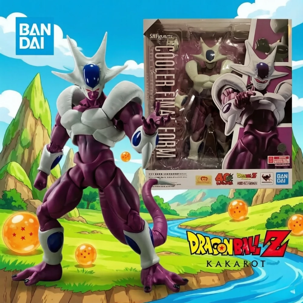 Em Estoque Bandai SHF Dragon Ball COOLER FINAL FORM 40th FRIEZA BROTHER Figura de Anime, Boneco de Ação, Modelo Acabado, Brinquedo, Presente para Criança