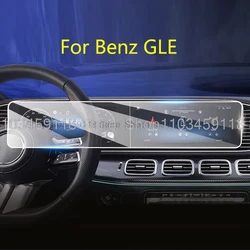Tempered Glass Screen Protector For Mercedes Benz GLE 350 2020-2023 GLE 450 580 2024 Display Navigation anti-scratch film
