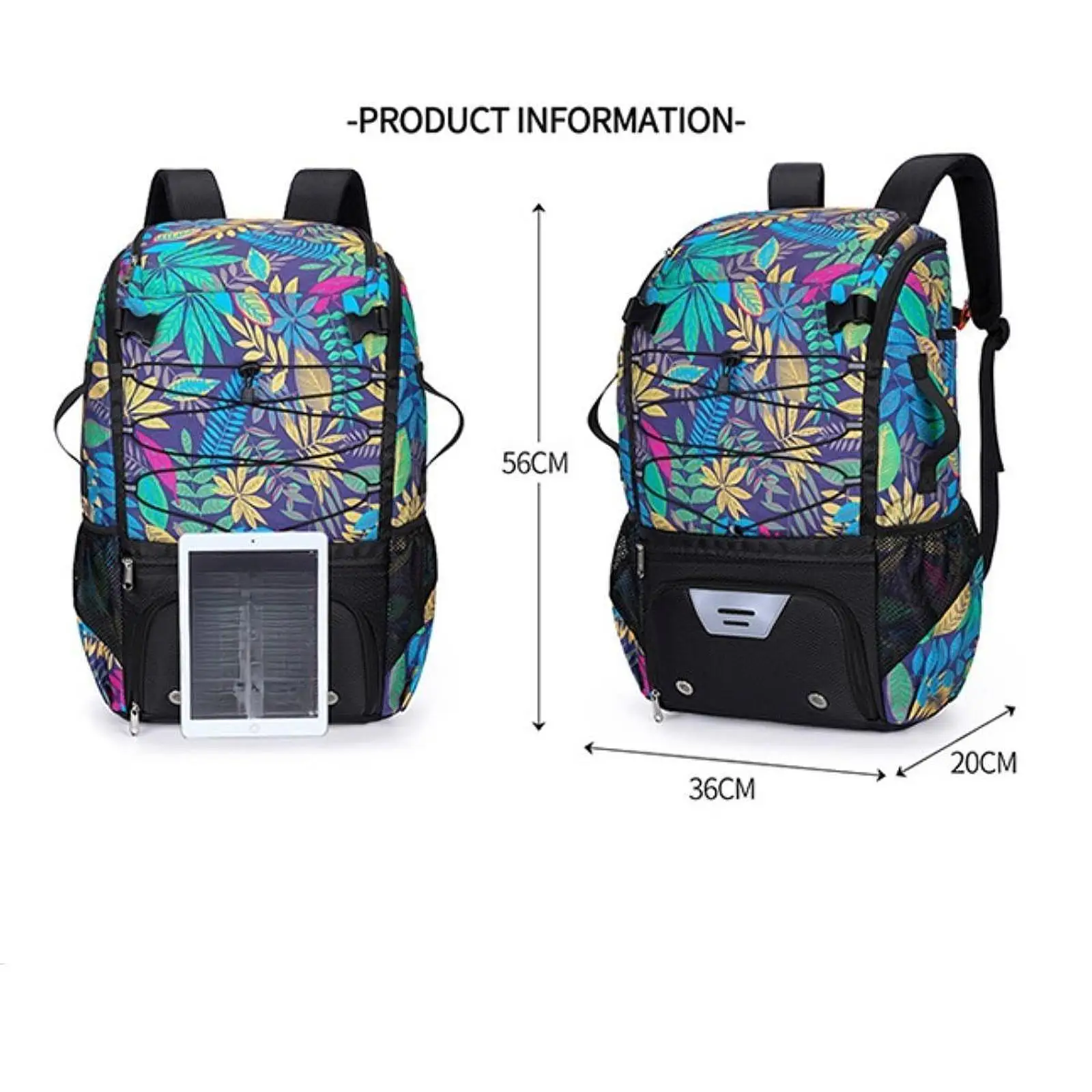 

Basketball Backpack Sports Backpack Reflective Stripes Multipurpose Large