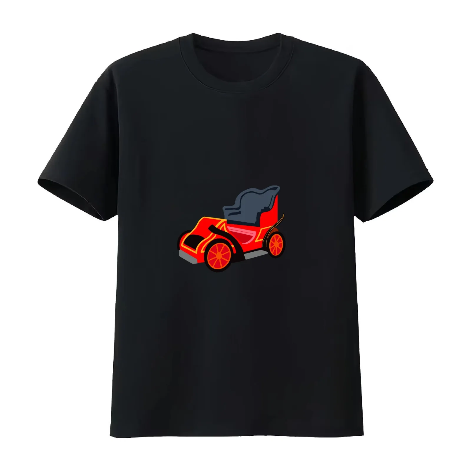 Mr.Toad’s MotorCar sticker T-Shirt Summer Casual Cotton Tee Oversized Streetwear Tops Vintage Graphic Print Unisex Men Women