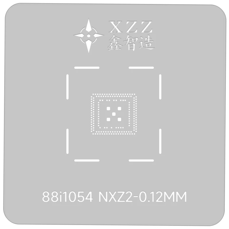 Szablon BGA XZZ do 88i1053/88i1054-NXZ2 800065 810003 810035, precyzyjny szablon do reballingu z bezpośrednim podgrzewaniem, platforma do nakładania cyny.