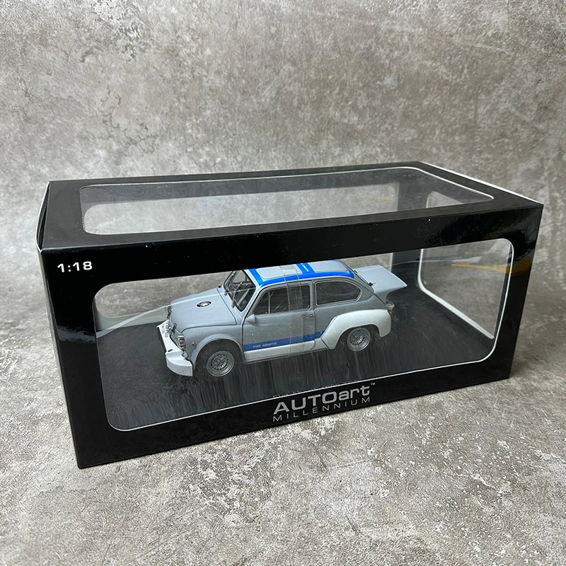 AUTOART 1:18 FIAT ABARTH 1000 TCR  metal Car model Holiday gift Static ornament Spring Festival gift Send to a friend