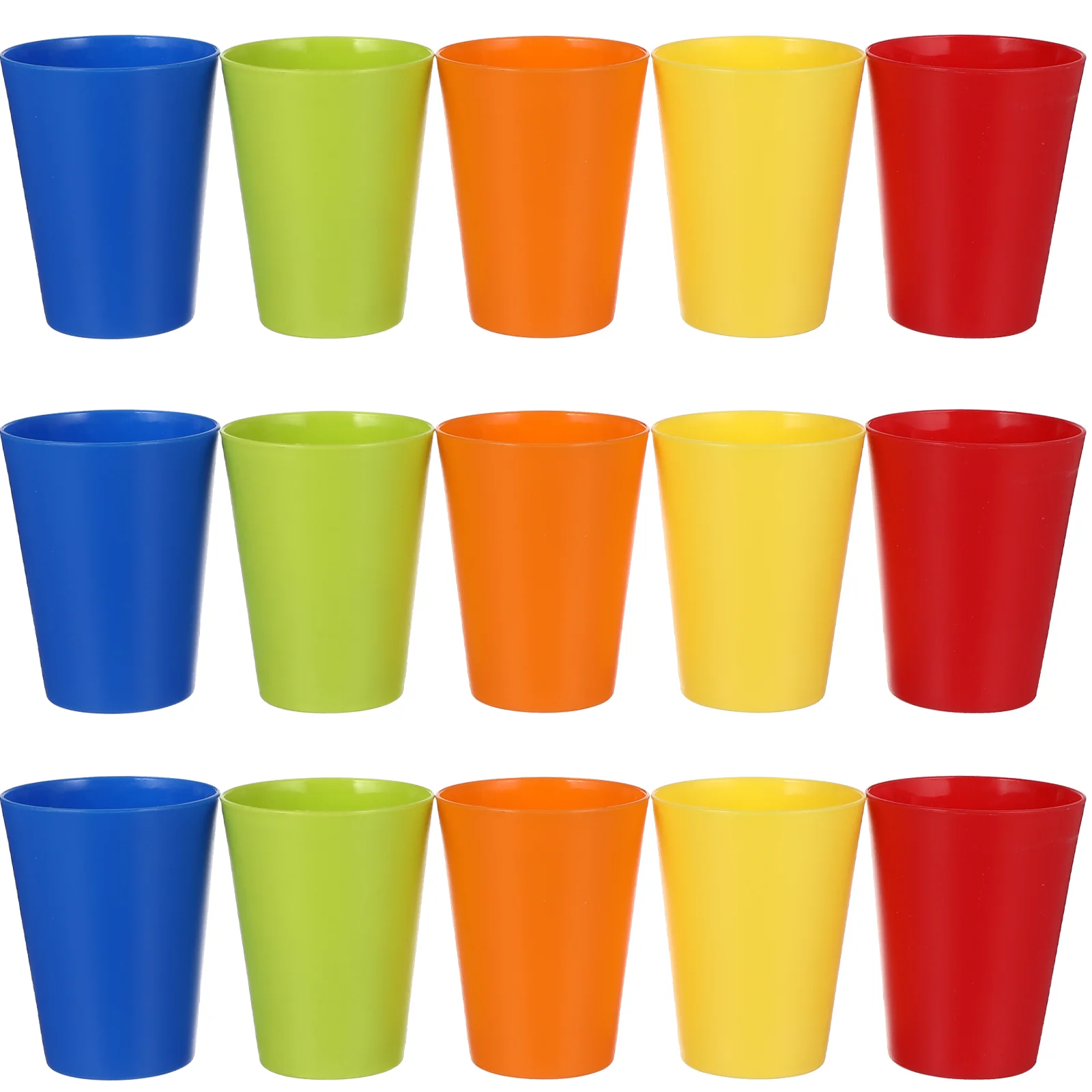 

Drinking Glasses Water Cups Reusable Beer Mug Unbreakable Toddler Bright Colored Tumblers Beverage Child