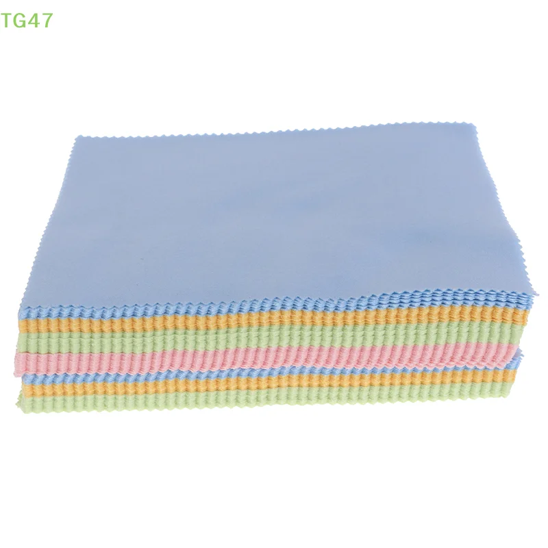 【LS】【LS】10Pcs Random Color Clean Glasses Cloth Wipes Sunglasses Microfiber Eyeglass Cleaning Cloth