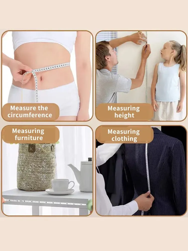Retractable Soft Tape Measure Double-sided Measurement Ruler Portable Flexible Ruler For Weight Loss Medical Measurement Tools