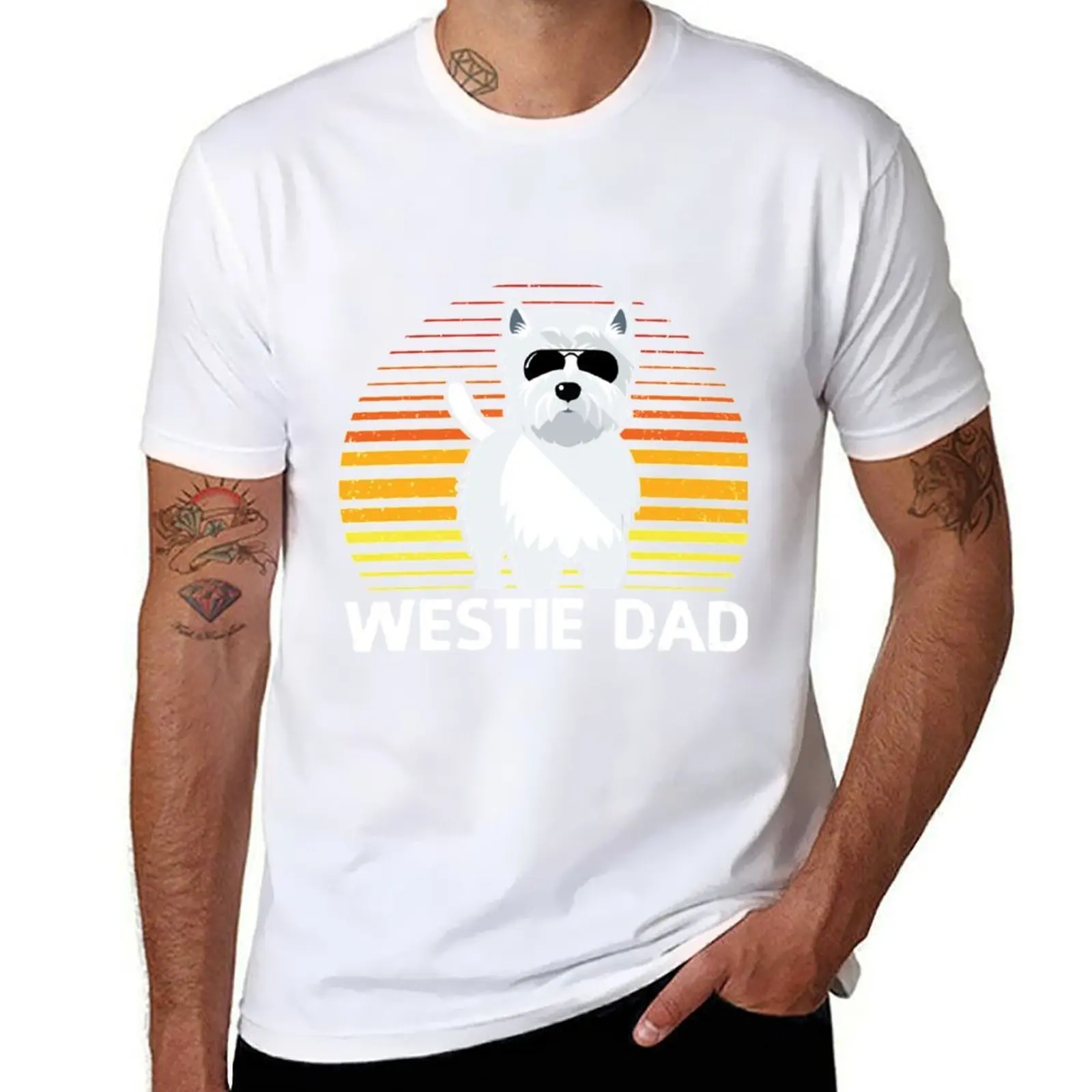 

Westie Dad | Dog Owner West Highland White Terrier T-Shirt anime tshirt t shirts for man pack white T-Shirt