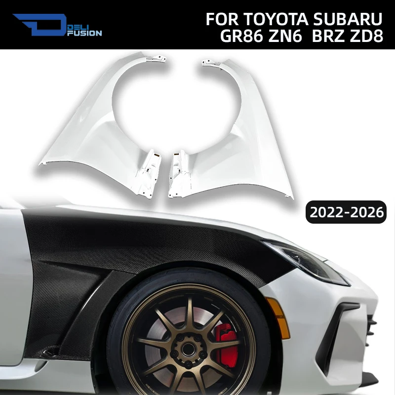 

FRP Front Fender For 2022-2026 Subaru BRZ ZD8 Toyota GR86 ZN6 LBWK Style Wide Body (Replace) Exterior Modified Car Accessories