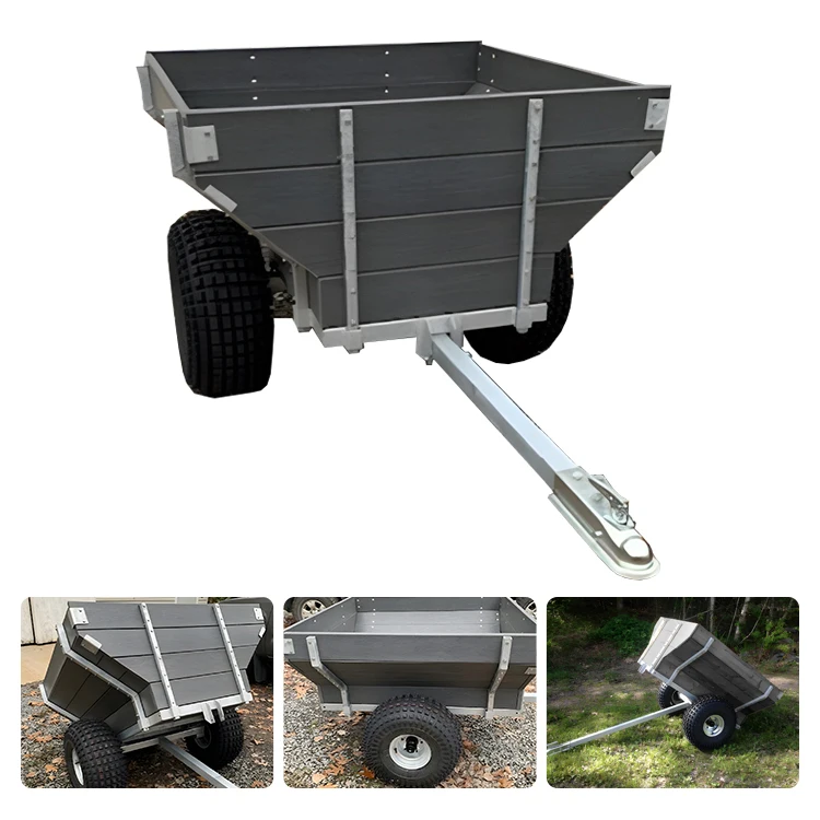 Galvanized ATV Woods Trailer single axle Heavy duty galvanized dump trailer