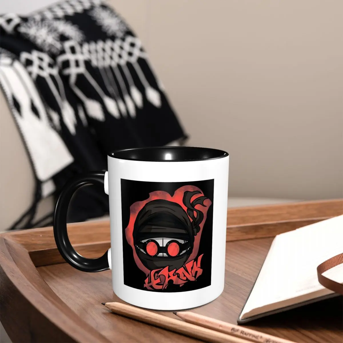 Madness Combat Hank Head Graffiti Mug Funny Ceramic Coffee Cups Tea Mugs Milk Cup Drinkware Gifts for Friends
