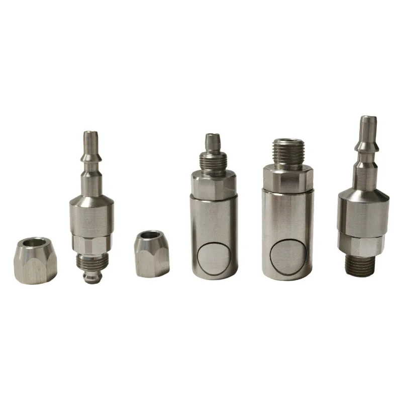 Stainless Steel RBE Modular Quick Coupling, Male Thread, Auto-Close Coupling, All Fluid Safe Quick Coupling