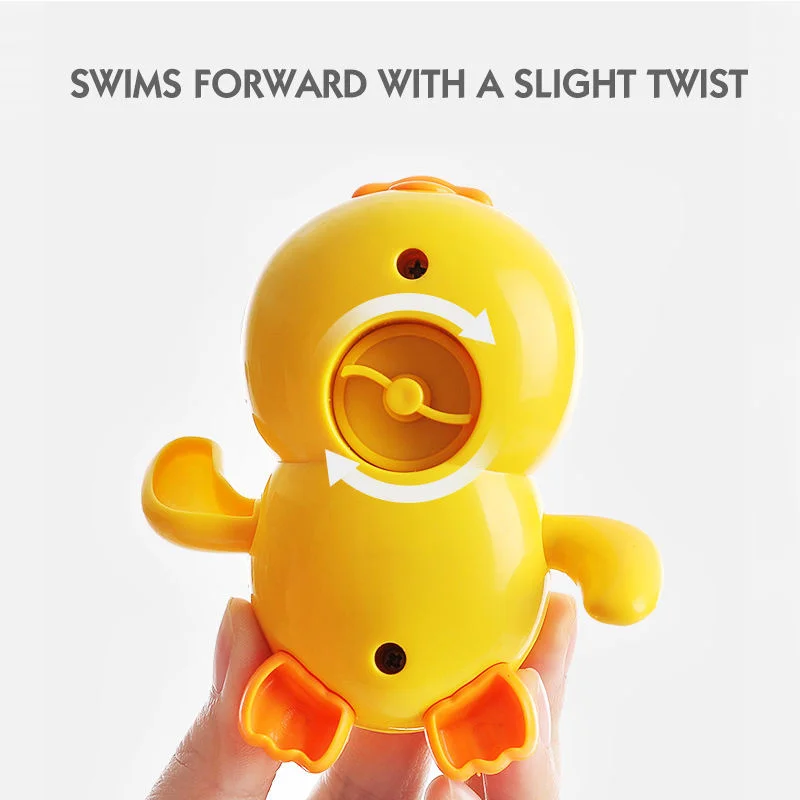 Baby bath toy wind-up cartoon duck