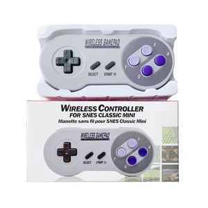 Wireless Gamepad USA version Purple button 2 container 2.4g Joypad Joystick Controller for SNES Mini PC Windows NS Switch Phone 10 Main Sales Control Super Nintendo - №6
